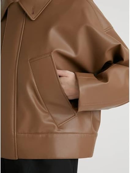 Amazon | [ミースロエ] リサイクルエコレザーブルゾン MWFJ224041